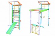 Babygrai 9130 Спортивный уголок Babygrai Трансформер 225см с горкой Лазейка фото